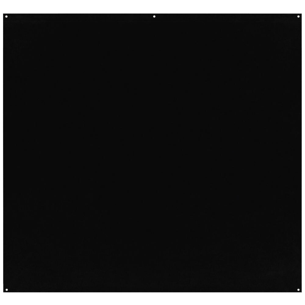 Westcott X-Drop Pro Wrinkle-Resistant Backdrop | Rich Black, 8 x 8'