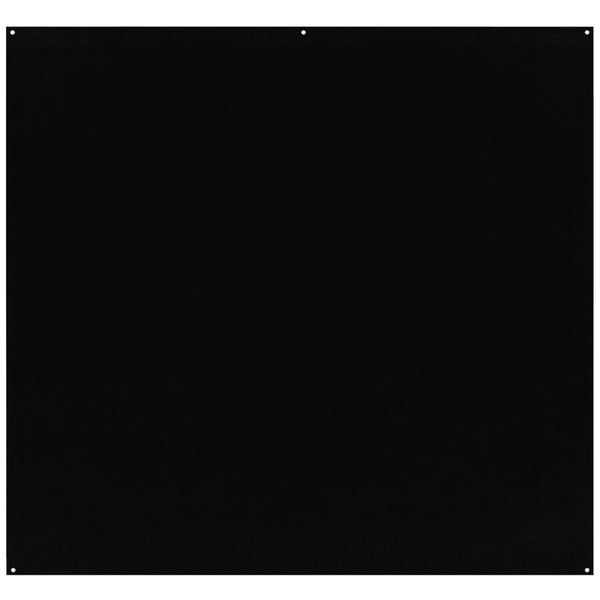 Westcott X-Drop Pro Wrinkle-Resistant Backdrop | Rich Black, 8 x 8'