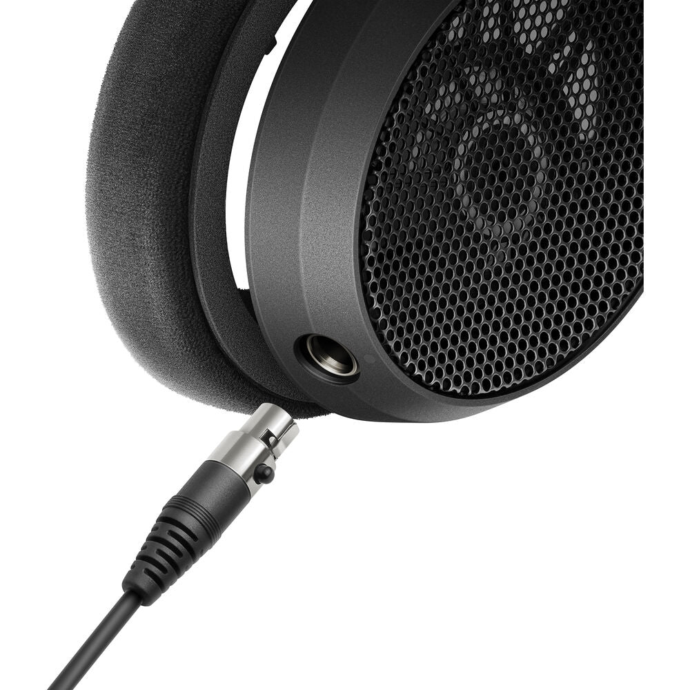 Sennheiser HD-490 PRO Plus Professional Reference Open-Back Studio Headphones Bundle with USB-C Headphone Adapter w/ Built-In DAC + Headphones Stand + Cleaning Cloth (4 Items)