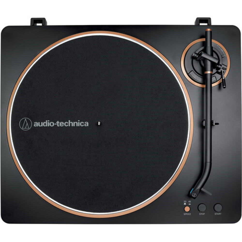 Audio-Technica Consumer AT-LP70X Fully Automatic Belt-Drive Turntable | Black and Bronze