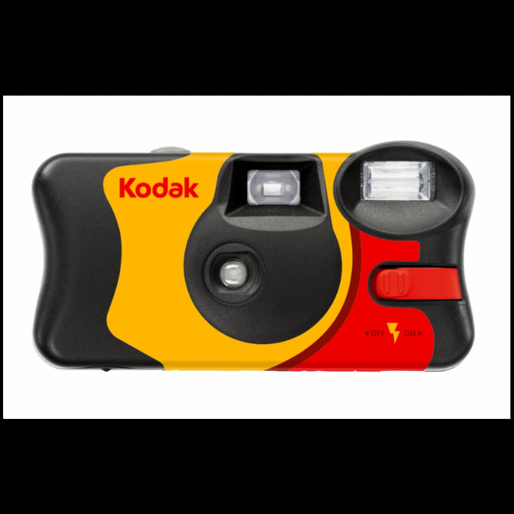 Kodak FunSaver 35mm Single Use Disposable Camera (ISO-800) with Flash | (27 Exposures) 2 Pack with Wrist Strap + Microfiber Cleaning Cloth (4 Items)