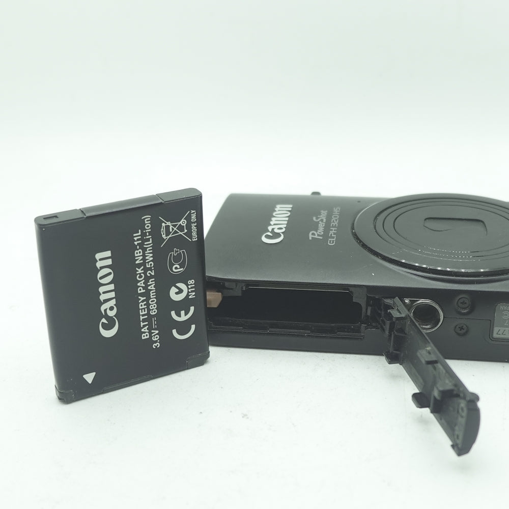 Used Canon PowerShot ELPH 320 HS | Black | U8