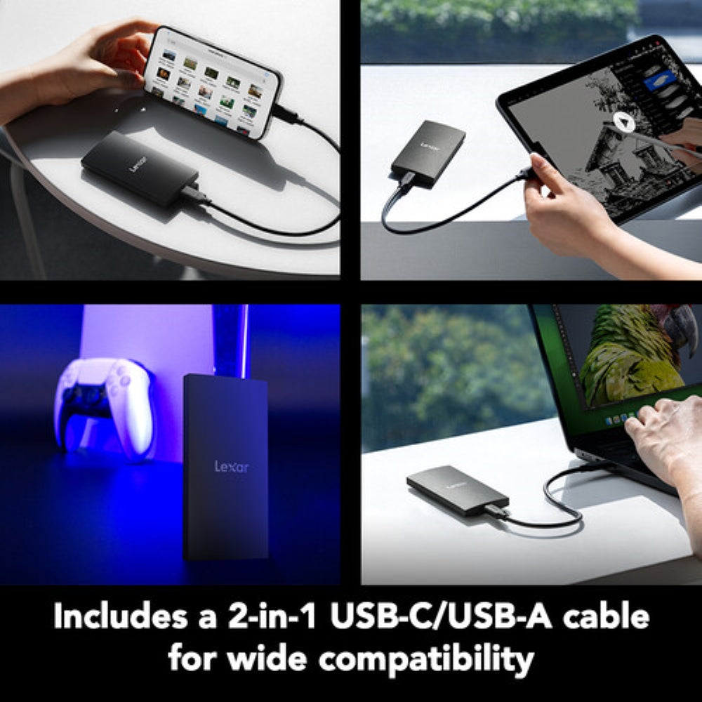 Lexar 2TB SL300 USB 3.2 Gen 2 Portable SSD