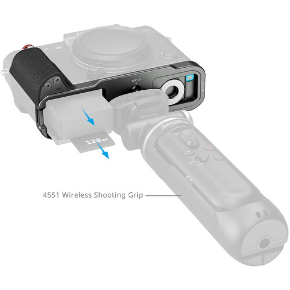 SmallRig L-Shaped Silicone Grip for FUJIFILM X-T30 Series | Charcoal