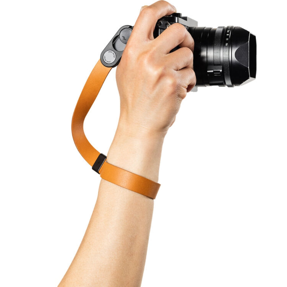 Peak Design Cuff Leather Camera Wrist Strap | Amber