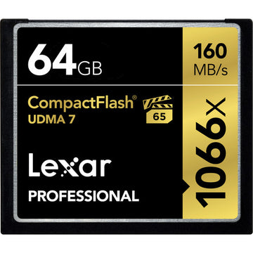 Lexar 64GB Professional 1066x CompactFlash Memory Card | UDMA 7