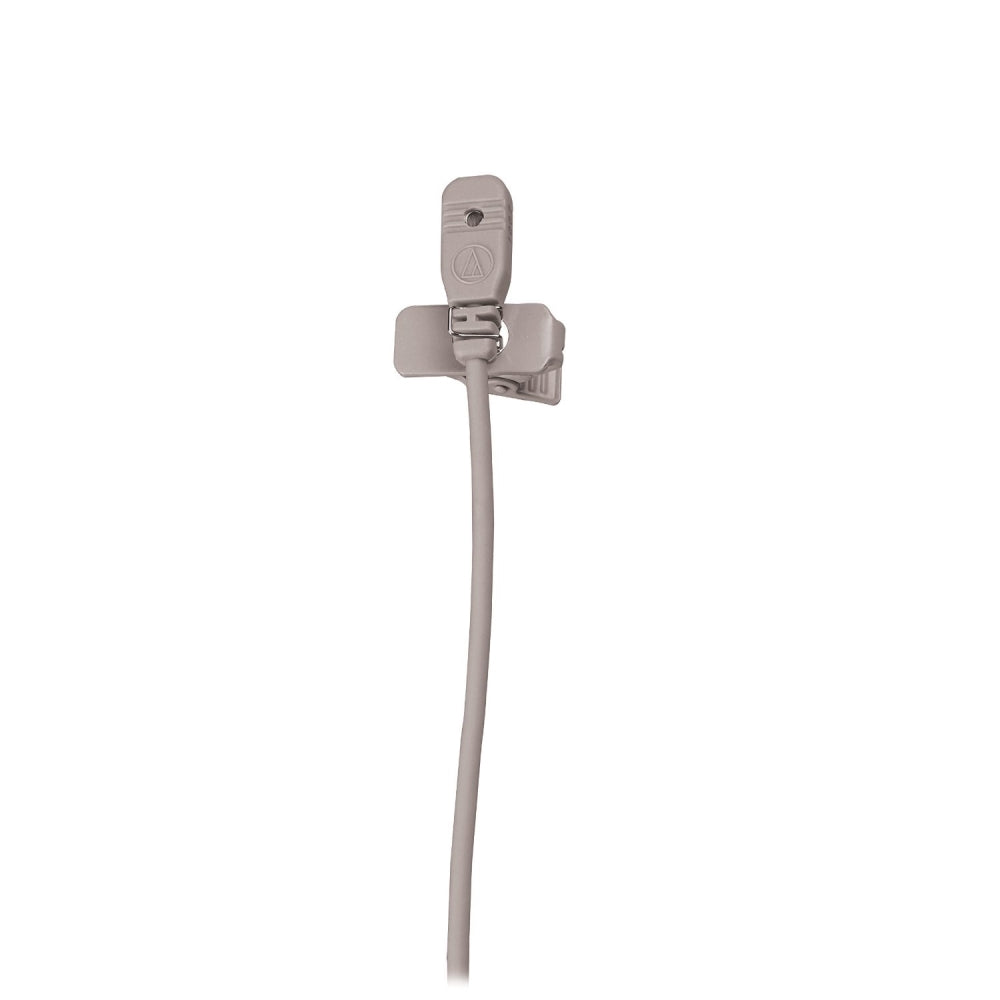 Audio-Technica MT830cW-TH Omnidirectional Lavalier Microphone for Wireless | Theater-Beige, Hirose 4-Pin Connector