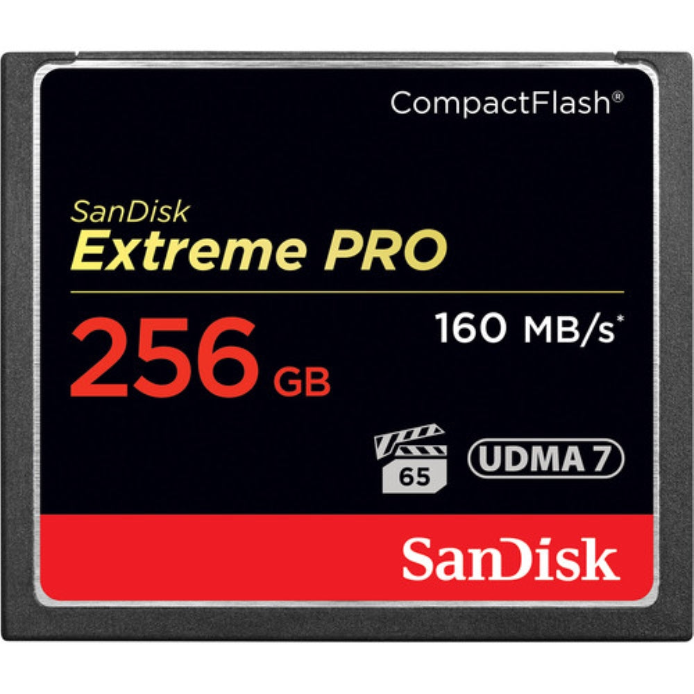 SanDisk 256GB Extreme Pro CompactFlash Memory Card | 160MB/s