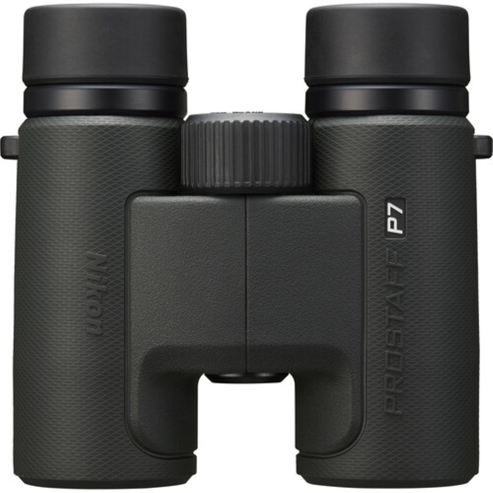 Nikon PROSTAFF P7 8x30 Binoculars Bundled with Harness Strap + Deluxe Cleaning Kit + Smartphone to Binocular adapter + Microfiber Cleaning Cloth (5 Items)