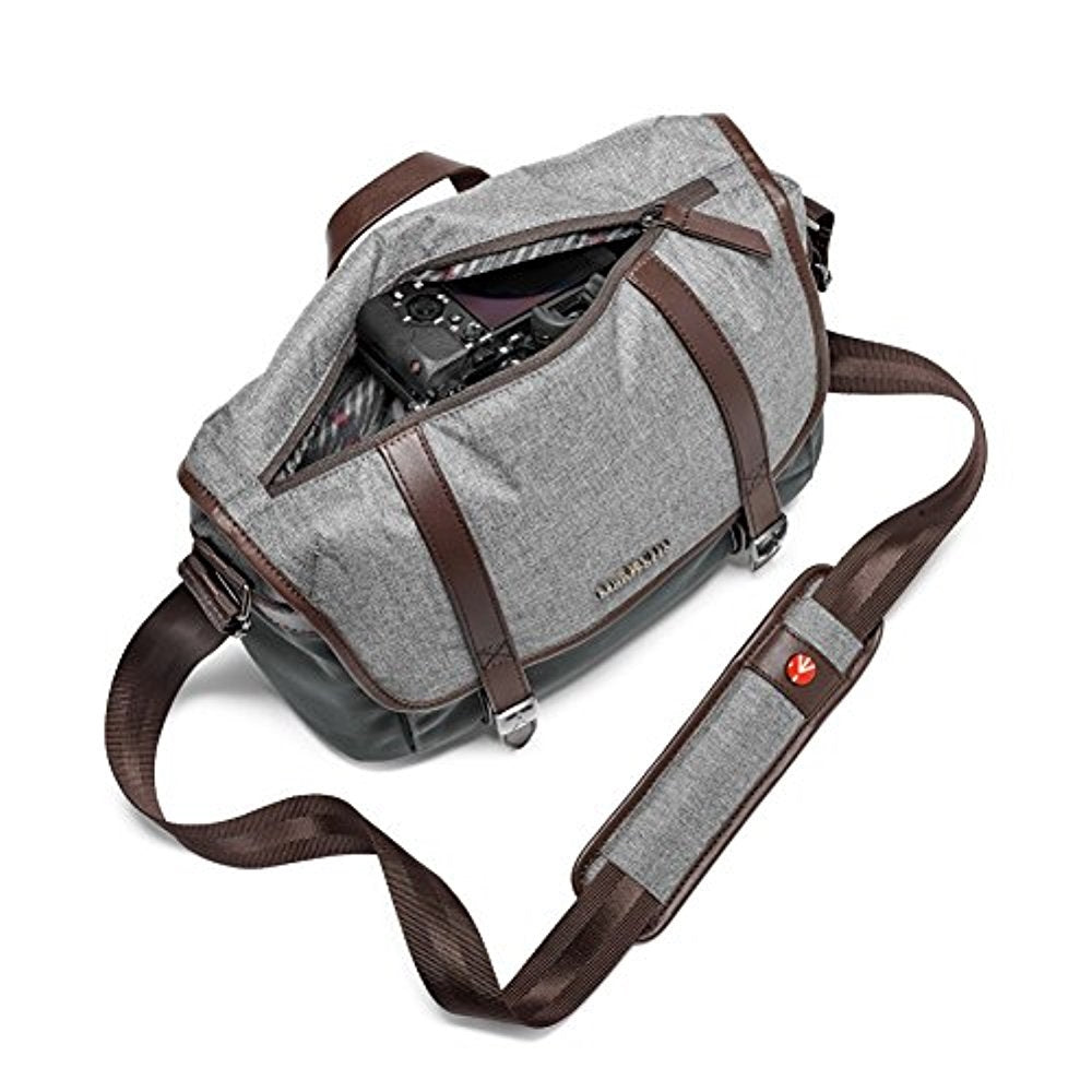 Manfrotto Windsor Camera Messenger Bag | Small, Gray