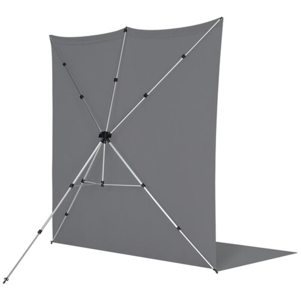 Westcott X-Drop Pro Fabric Backdrop Kit | Neutral Gray, 8 x 13'
