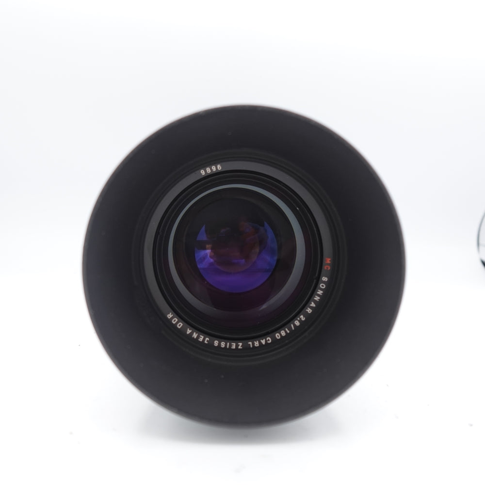 Used Carl Zeiss MC Sonnar 180mm f/2.8 Jena DDR P6 Medium Format Lens | Black | U9