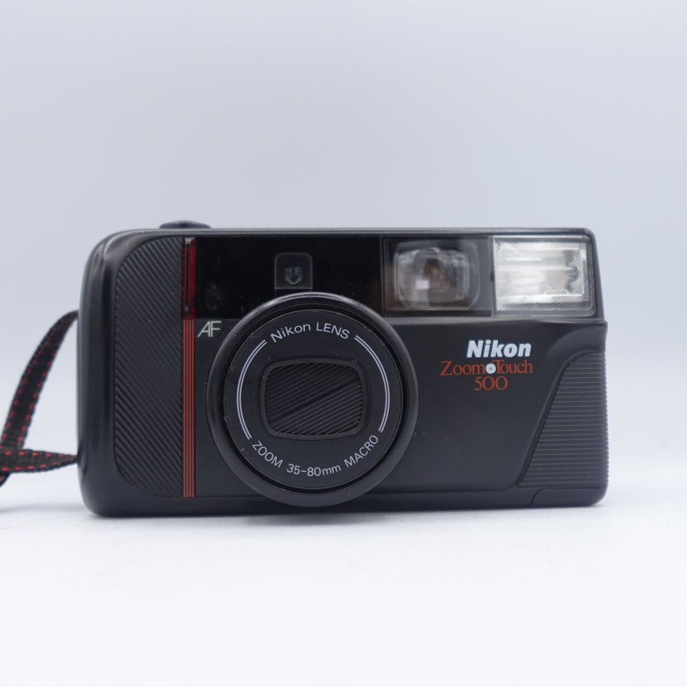 Used Nikon Zoom Touch 500 35mm Point and Shoot Camera | Black | U9