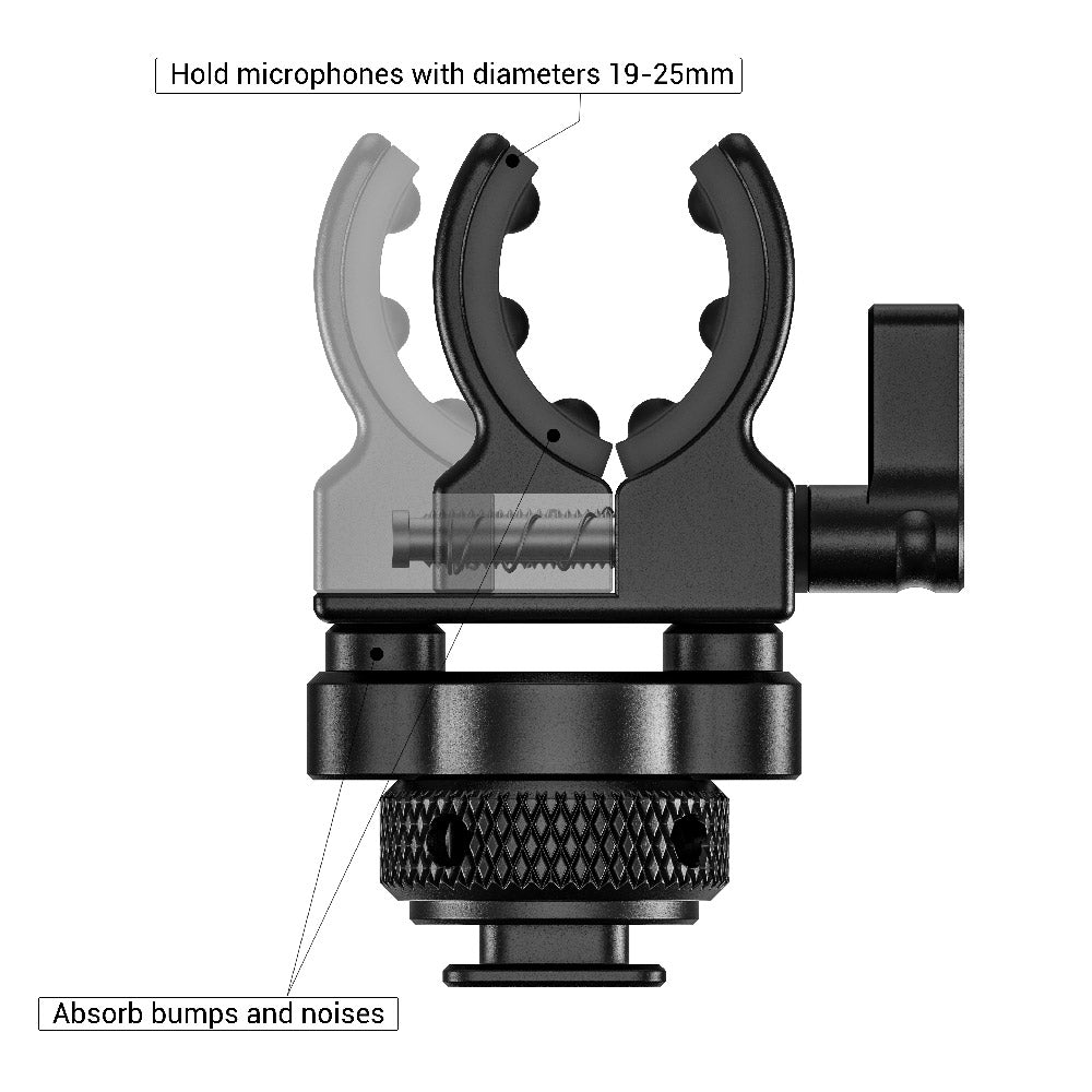 SmallRig Shotgun Microphone Holder | Cold Shoe