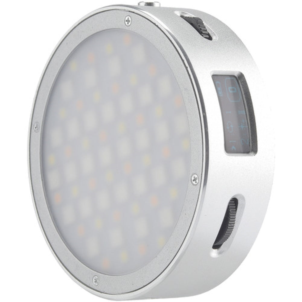 Godox Round Mini RGB LED Magnetic Light | Silver