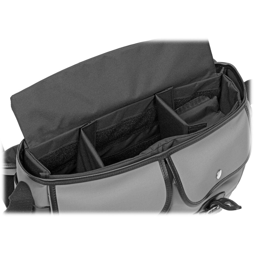 Billingham Hadley Pro Shoulder Bag | Grey / Black Leather