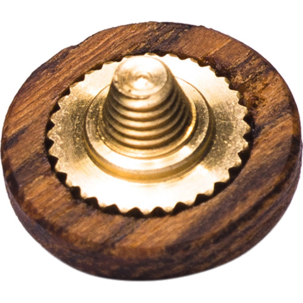 Artisan Obscura Soft Shutter Release Button | Small Convex, Threaded, Bocote Wood