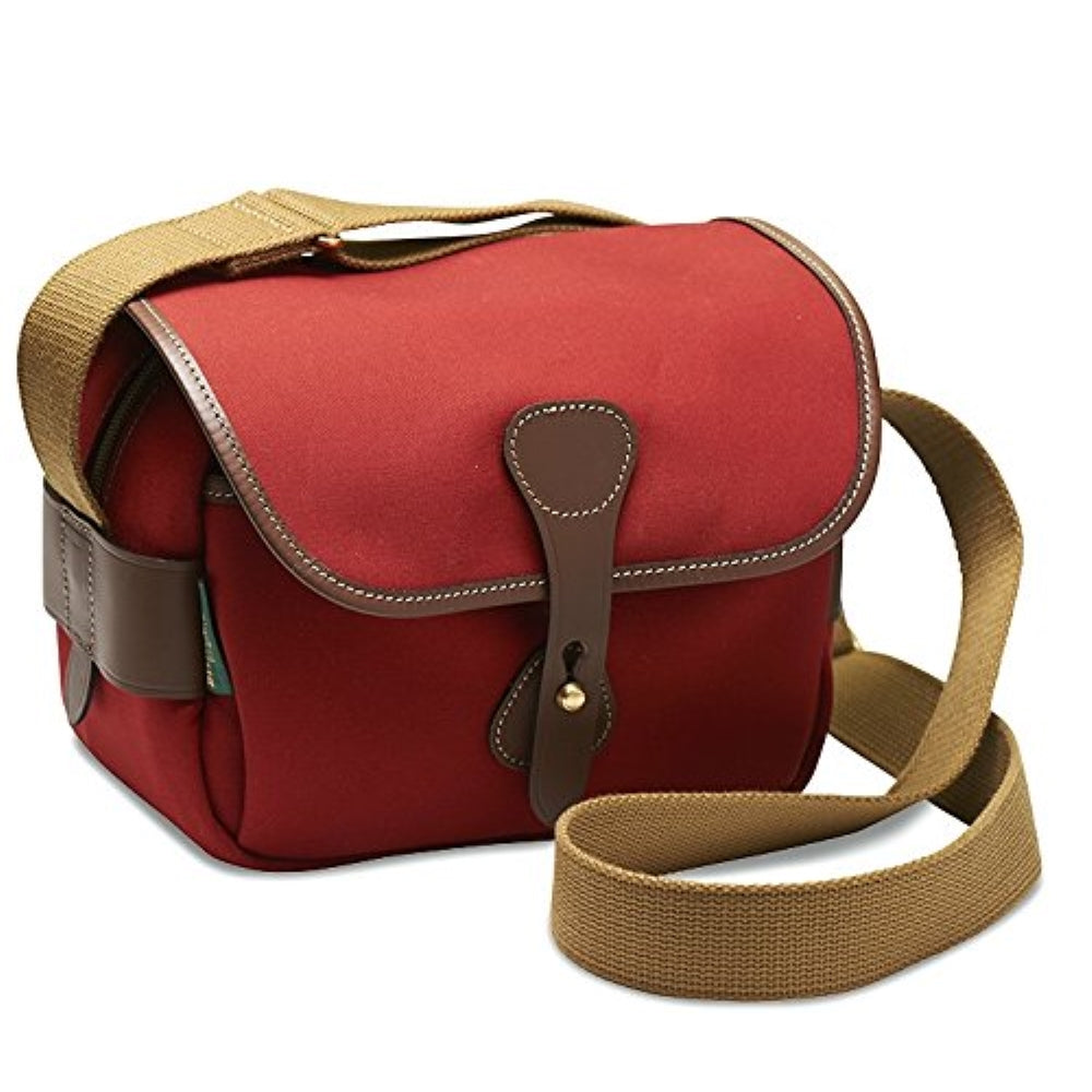 Billingham S2 Shoulder Bag | Burgundy with Chocolate Leather Trim