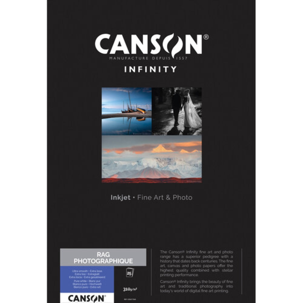 Canson Infinity Rag Photographique Paper 310 gsm | 8.5 x 11", 10 Sheets