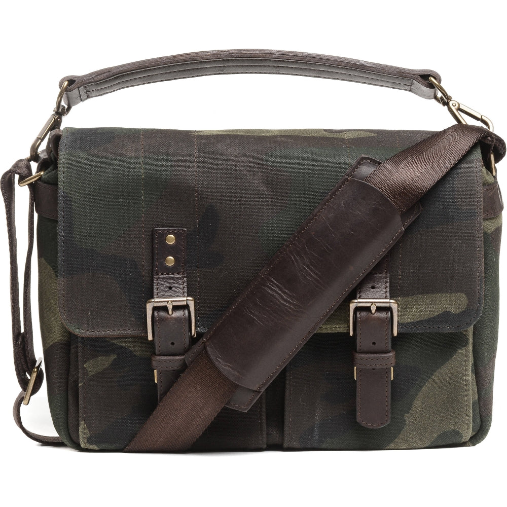 ONA Prince Street Camera Messenger Bag | Camouflage, Waxed Canvas