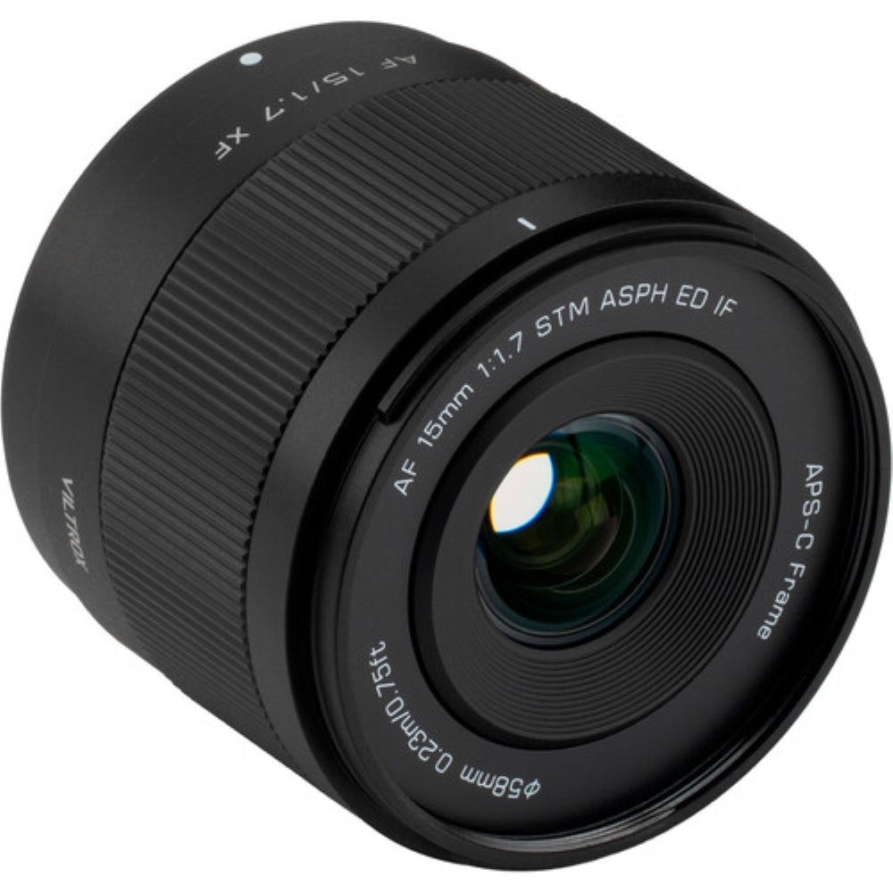 Viltrox AF 15mm f/1.7 Air XF Lens Compatible with FUJIFILM X Mount Bundle with UV Filter + Lens Cap Keeper + Cleaning Kit + Cleaning Cloth (5 Items)
