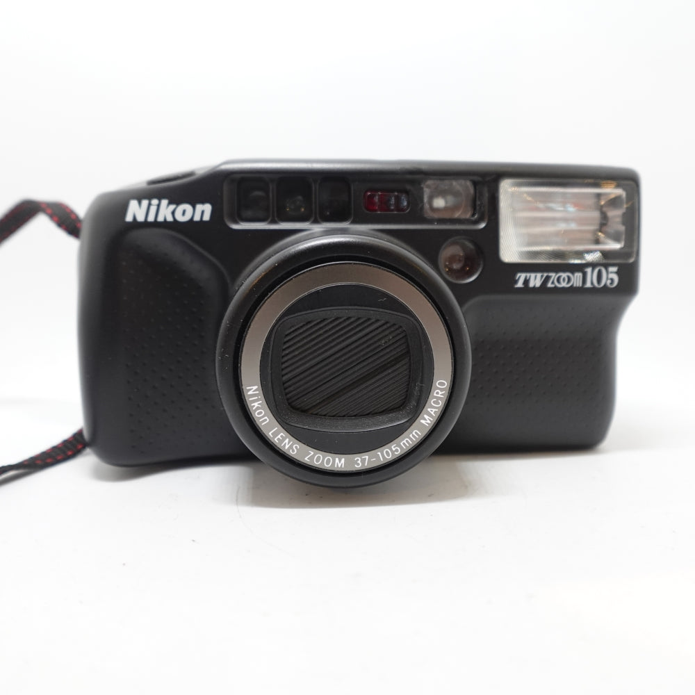 Used Nikon TW Zoom 105 35mm Point and Shoot Camera | Black | U9