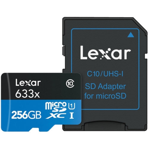 Lexar microSDXC 633x UHS-I 256GB with SD Adapter