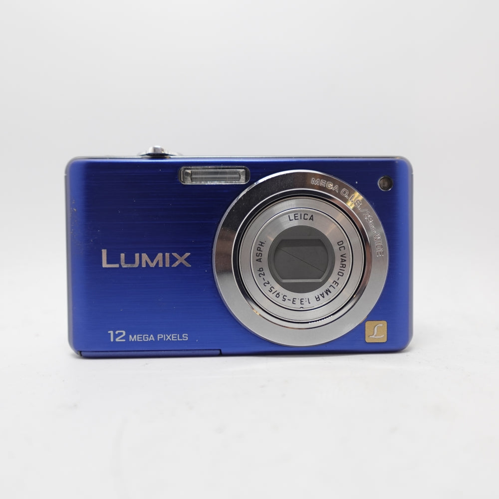 Used Panasonic Lumix DMC-FS15 Digital Point and Shoot Camera | Blue | U9