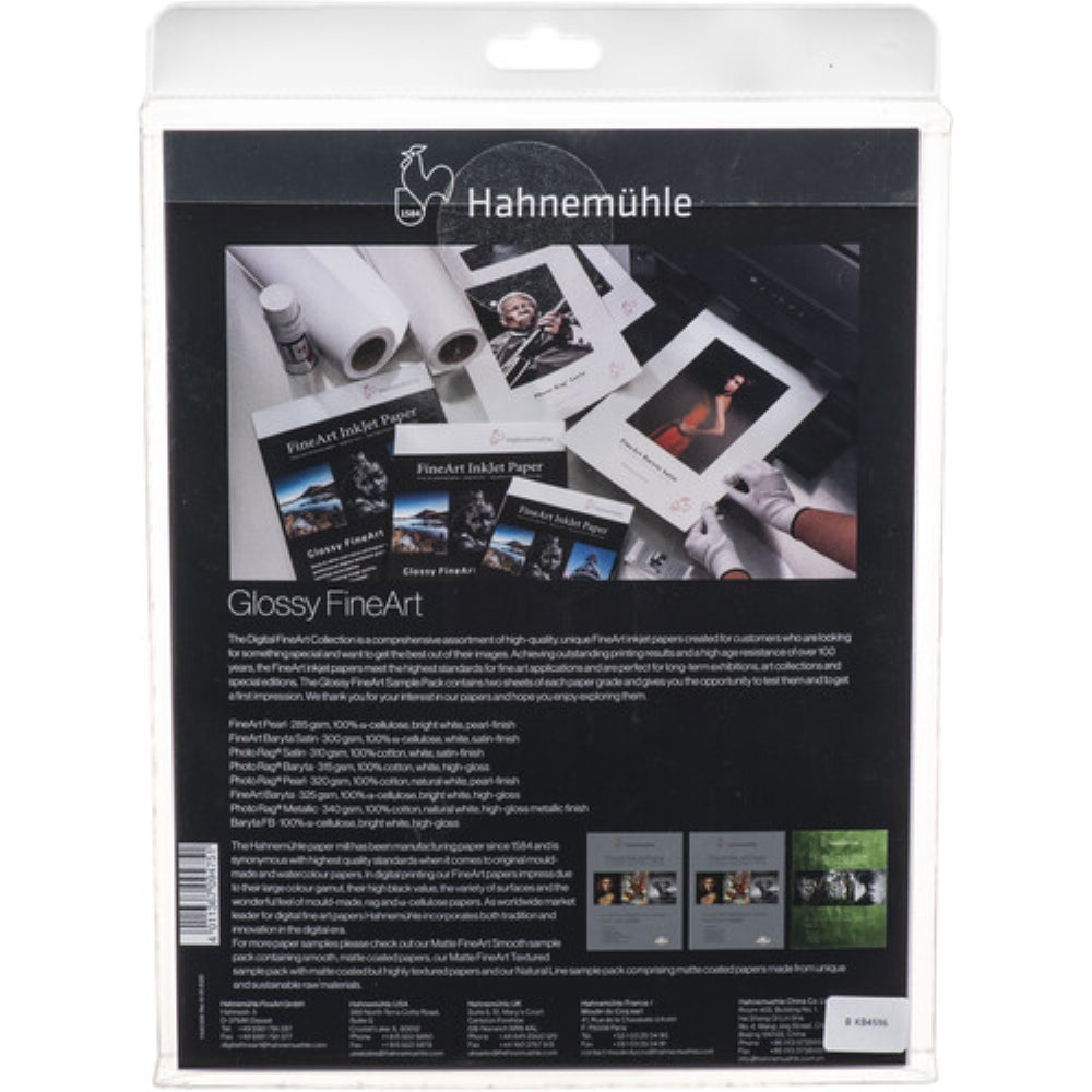 Hahnemühle Glossy FineArt Inkjet Paper Sample Pack | 8.5 x 11", 16 Sheets