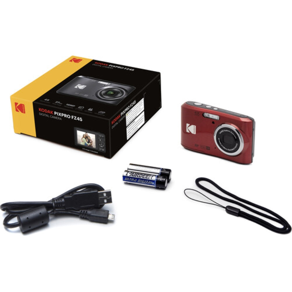 Kodak PIXPRO FZ45 Digital Camera | Red