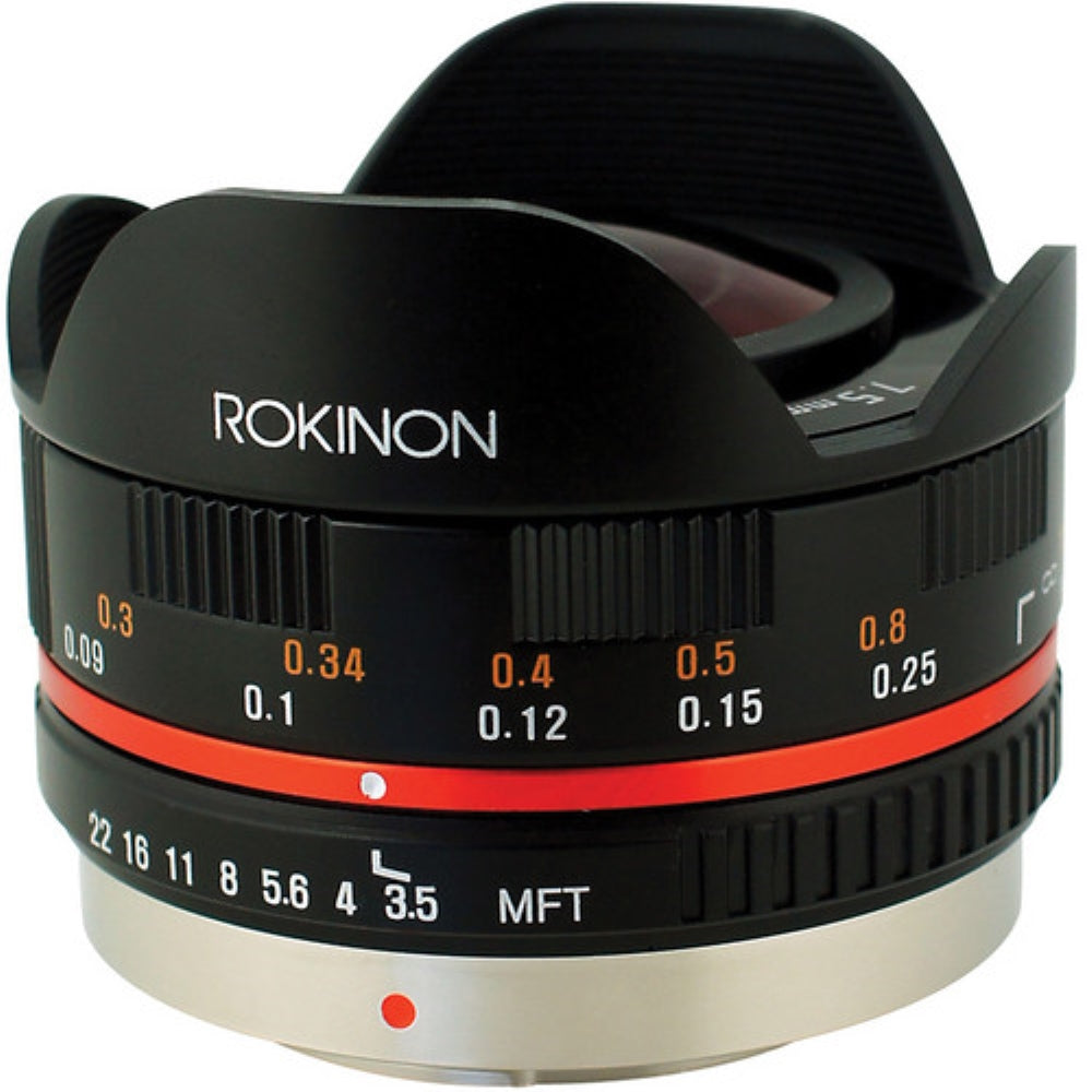 Rokinon 7.5mm f/3.5 Ultra Wide-Angle Fisheye Lens for Micro 4/3 | Black