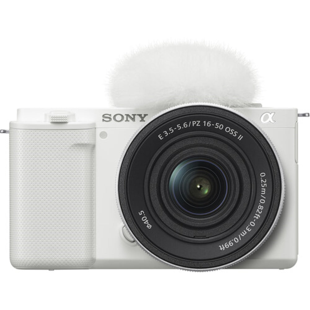 Sony ZV-E10 Mirrorless Camera with 16-50mm f/3.5-5.6 II Lens | White