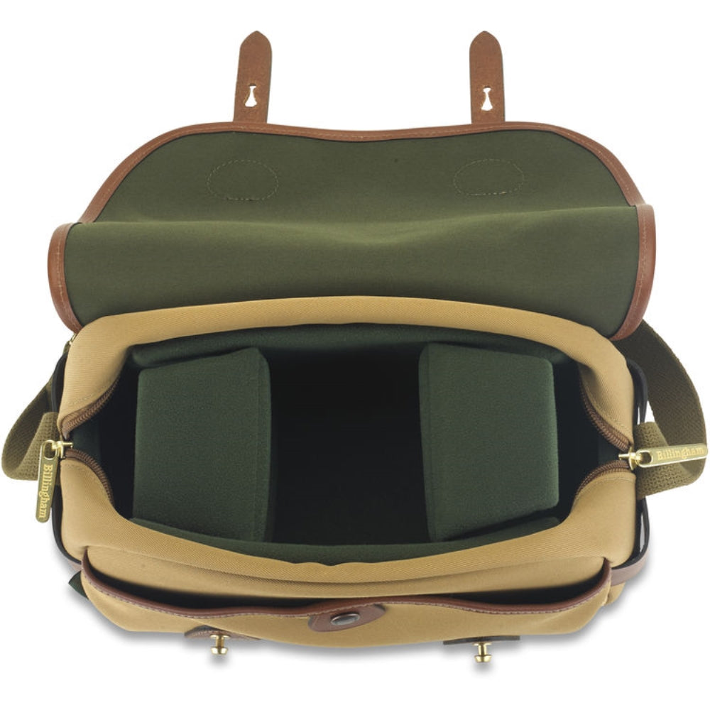 Billingham S3 Shoulder Bag | Khaki with Tan Leather Trim