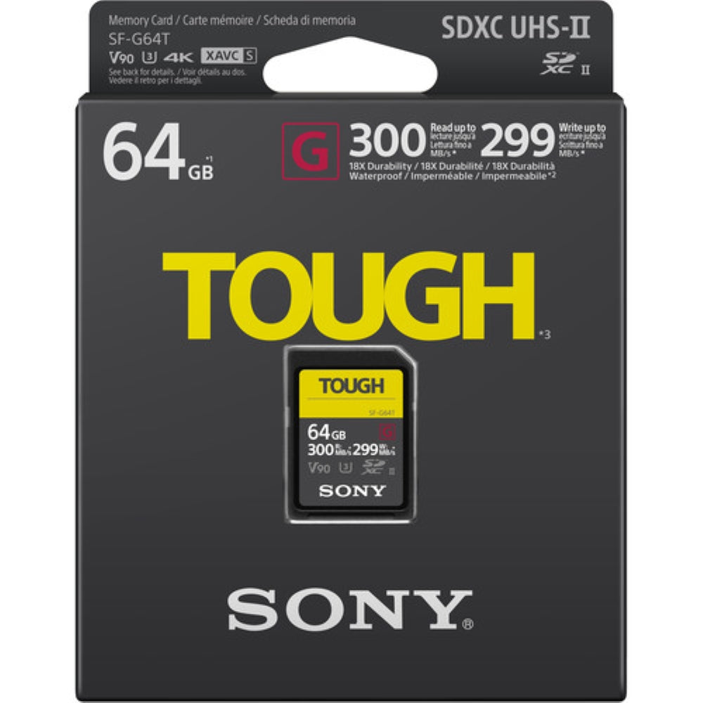 Sony 64GB SF-G Tough Series UHS-II SDXC Memory Card