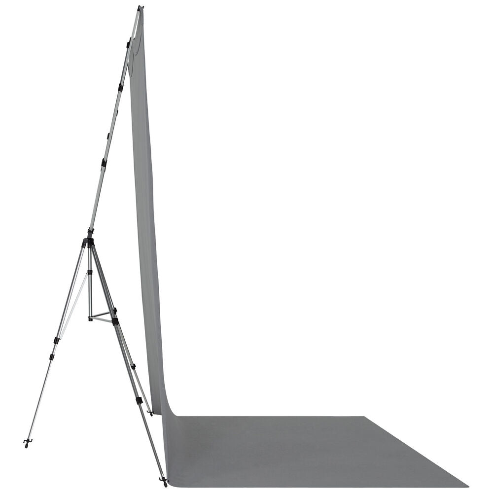 Westcott X-Drop Pro Fabric Backdrop Kit | Neutral Gray, 8 x 13'