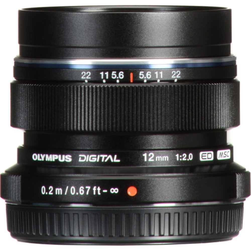 Olympus M.Zuiko Digital ED 12mm f/2 Lens | Black