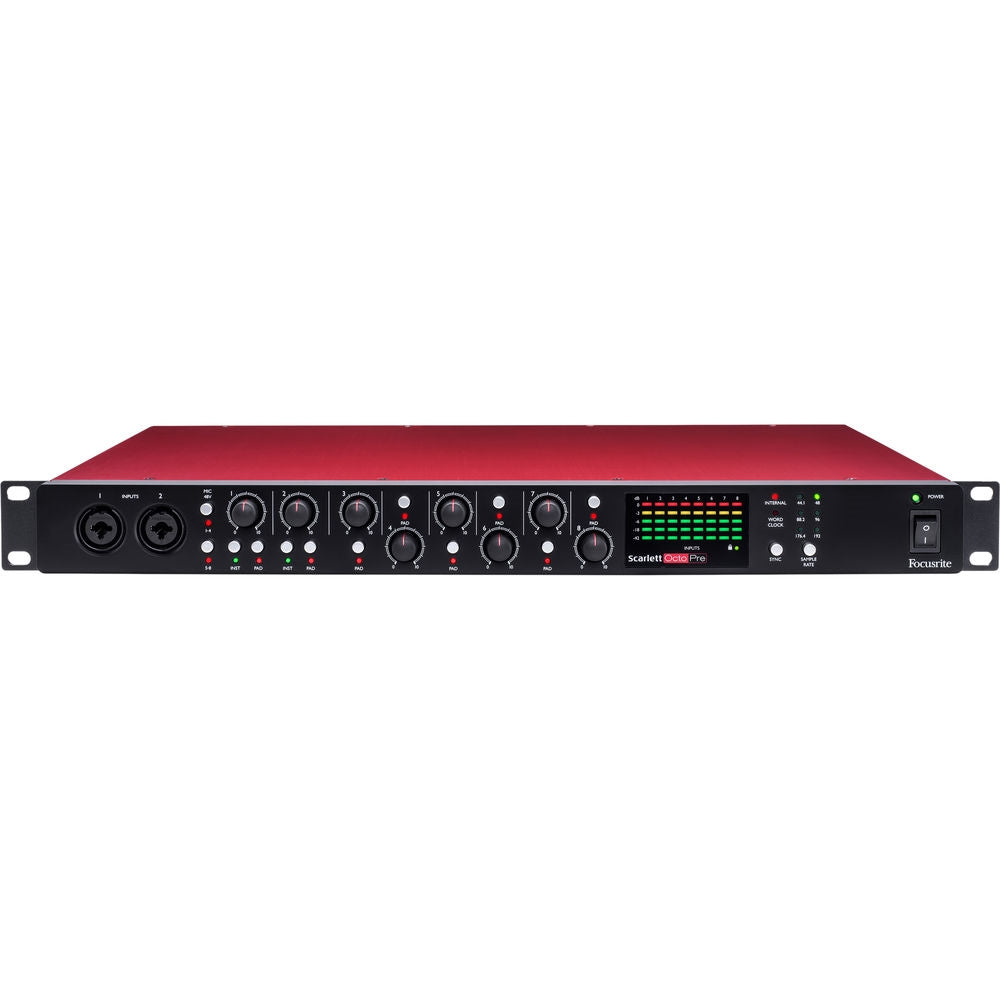 Focusrite Scarlett OctoPre Rackmount 8-Channel Microphone Preamp with ADAT Outputs