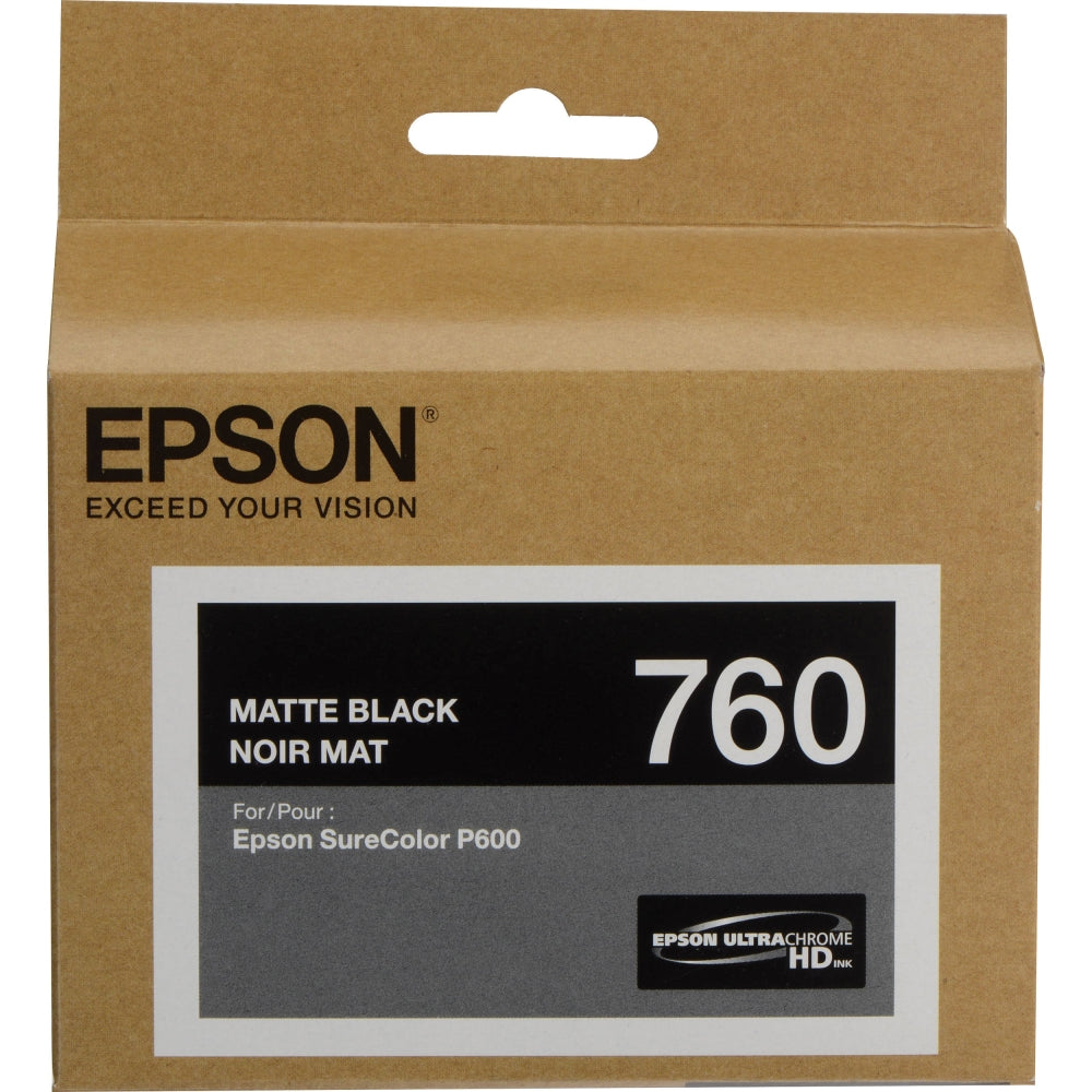 Epson T760 Matte Black Ultrachrome HD Ink Cartridge