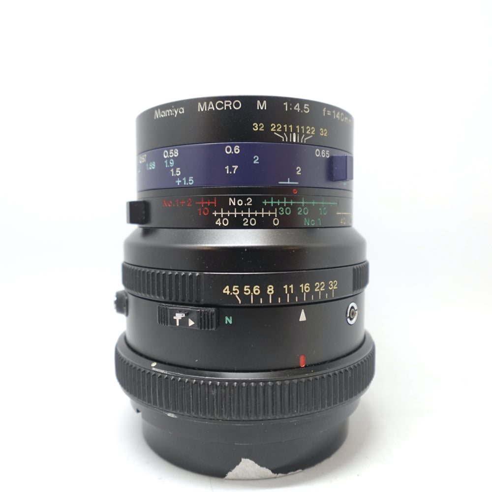 Used Mamiya Macro M 140mm f/4.5 M/L-A Lens | Black | U8