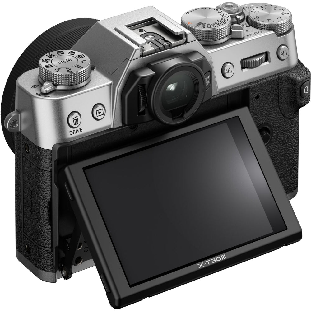 FUJIFILM X-T30 III Mirrorless Camera (Silver) Bundle with Sigma 18-50mm f/2.8 DC DN Contemporary Lens + 64GB Card + Card Reader + UV Filter + Battery Charger + Camera Bag + Cleaning Kit (12 Items)