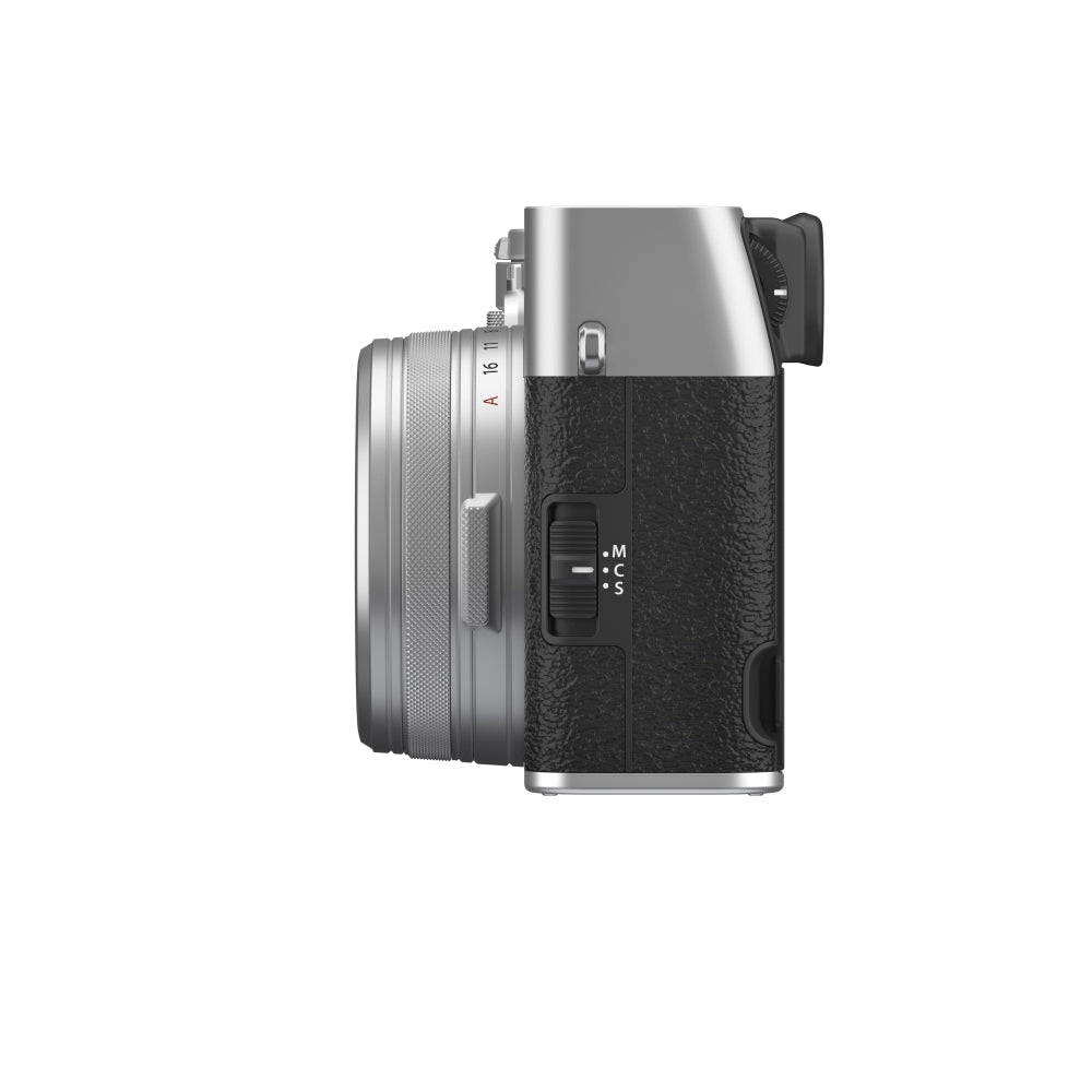 FUJIFILM X100VI Digital Camera | Silver Bundled with 64GB Memory Card + iT30Pro F TTL Mini Flash + Cleaning Kit - Blower, Lens Pen, Brush & Case + Cloth (5 Items)