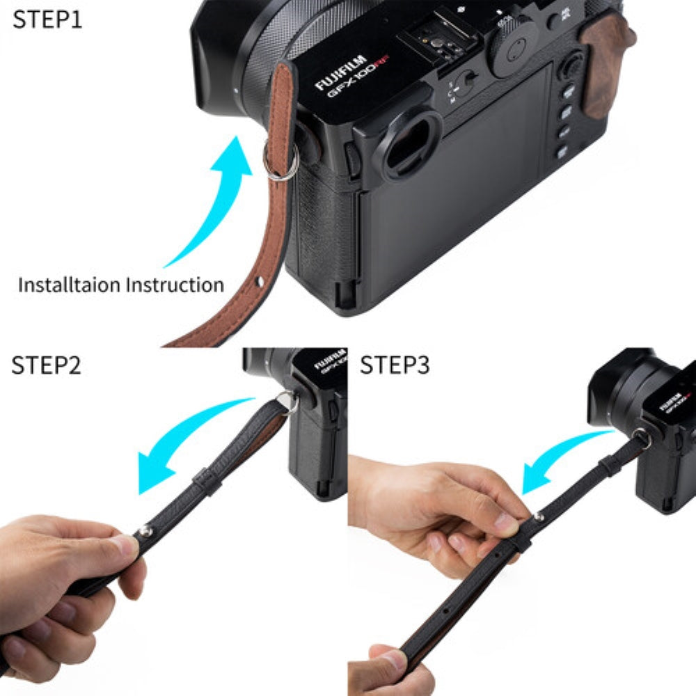 SmallRig Leather Half Case Kit for FUJIFILM GFX100RF | Black