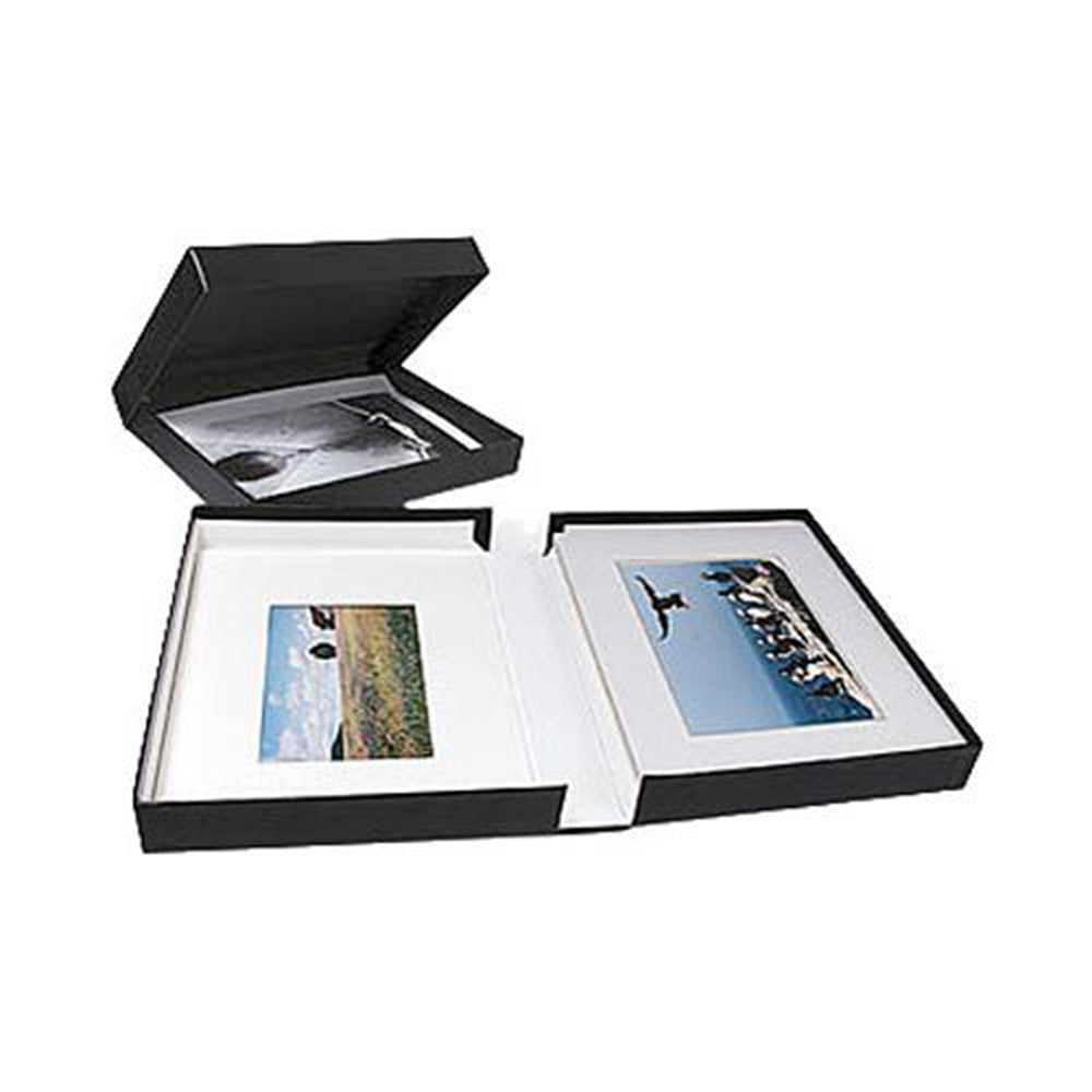 Archival Methods 10-127 Onyx Portfolio Box | 16.25 x 20.25 x 2", Black/Black Lining