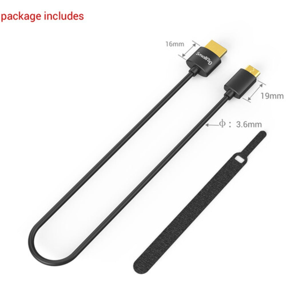 SmallRig Mini-HDMI to HDMI Cable | 13.8"