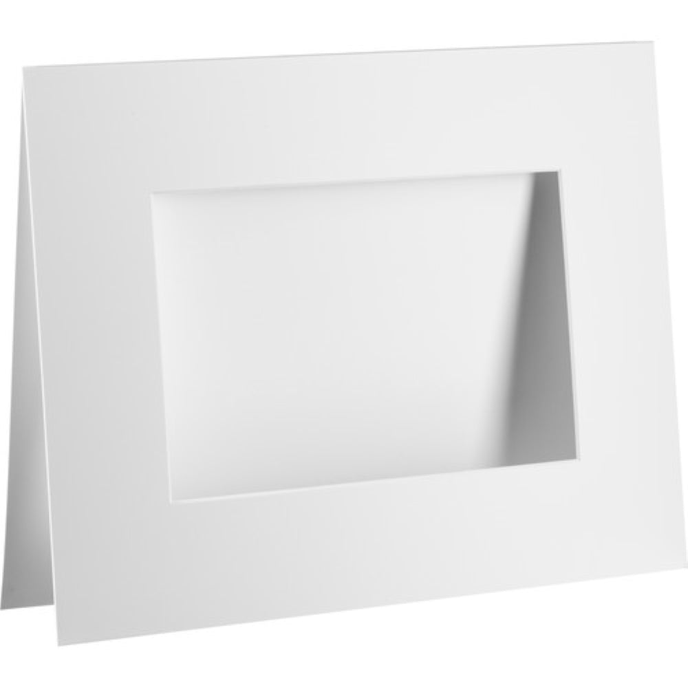 Archival Methods Bright White Pre-Cut Exhibition Mat | 11 x 14" Board for 8.5 x 11" Print, 5-Pack