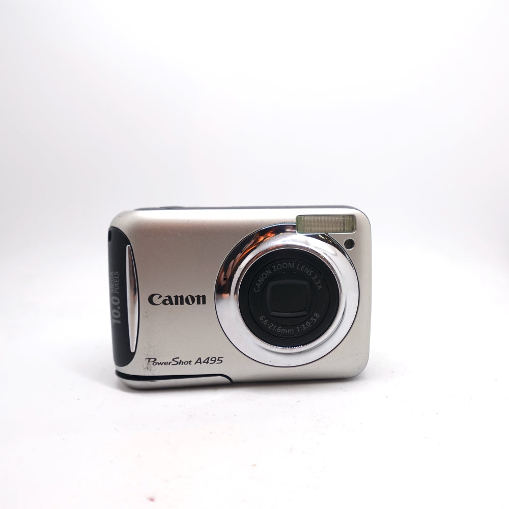 Used Canon PowerShot A495 Digital Point and Shoot Camera | Silver | U8+