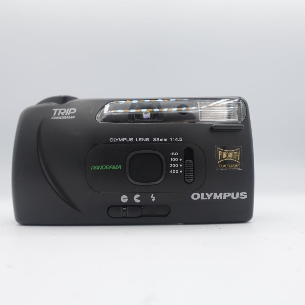 Used Olympus Trip Panorama 35mm Point and Shoot Camera | Black | U9