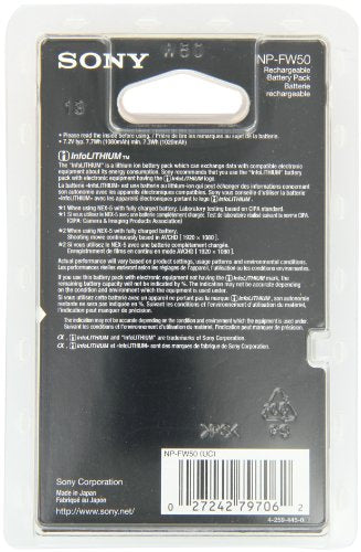 Sony NP-FW50 Lithium-Ion 1020mAh Rechargeable Battery