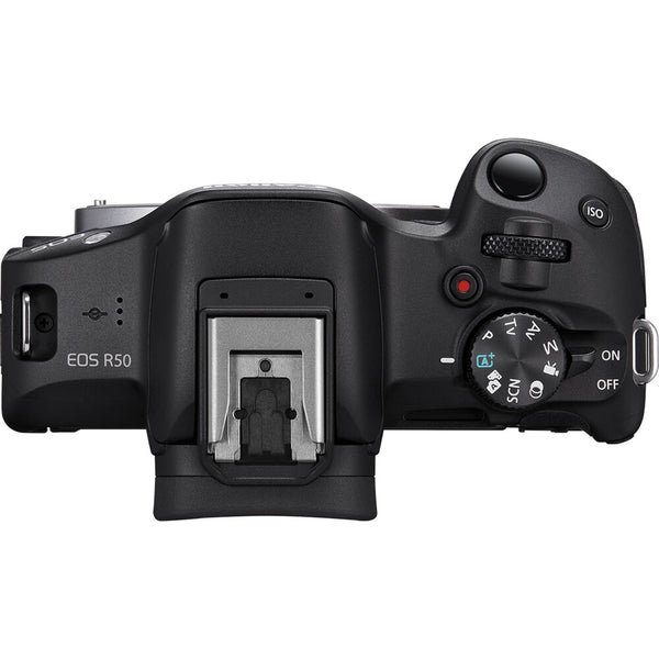 Canon EOS R50 Mirrorless Camera with 18-45mm Lens | Black
