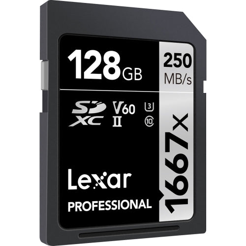 Lexar 128GB Professional 1667x UHS-II SDXC Memory Card